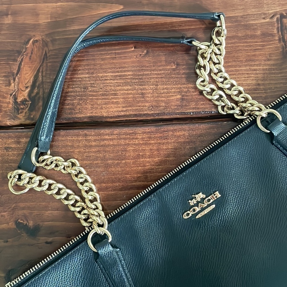 Large black Coach Purse